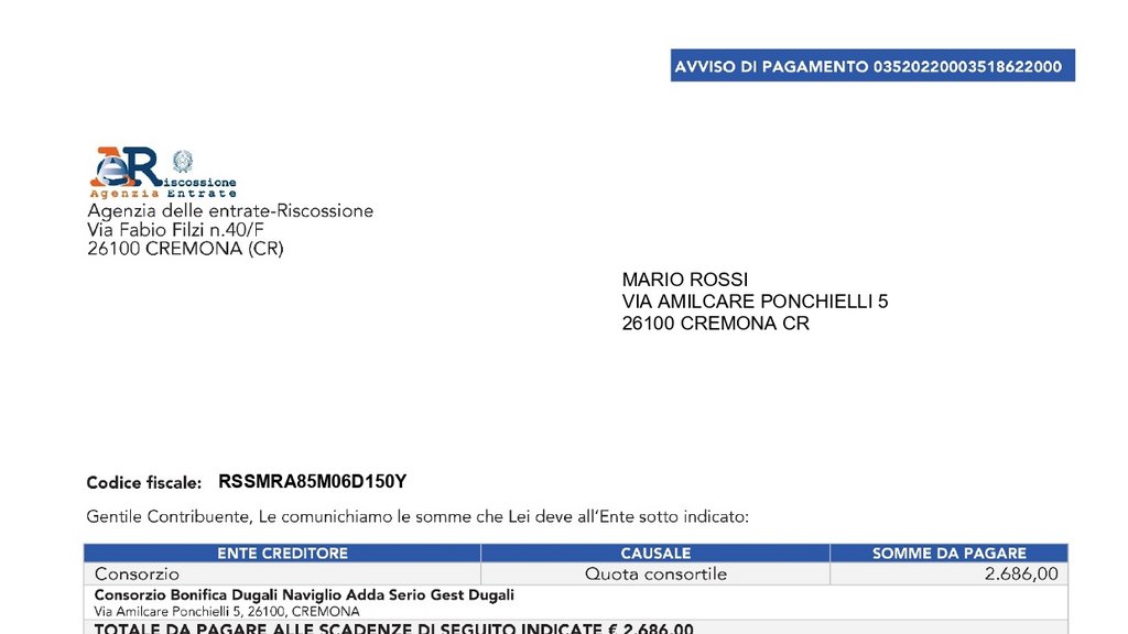 Avviso di pagamento image-2042